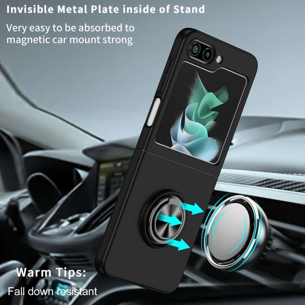 Coque hybride magnétique invisible avec anneau pour Samsung Galaxy Z Flip 6 5G Coque hybride magnétique invisible avec anneau pour Samsung Galaxy Z Flip 6 5G
